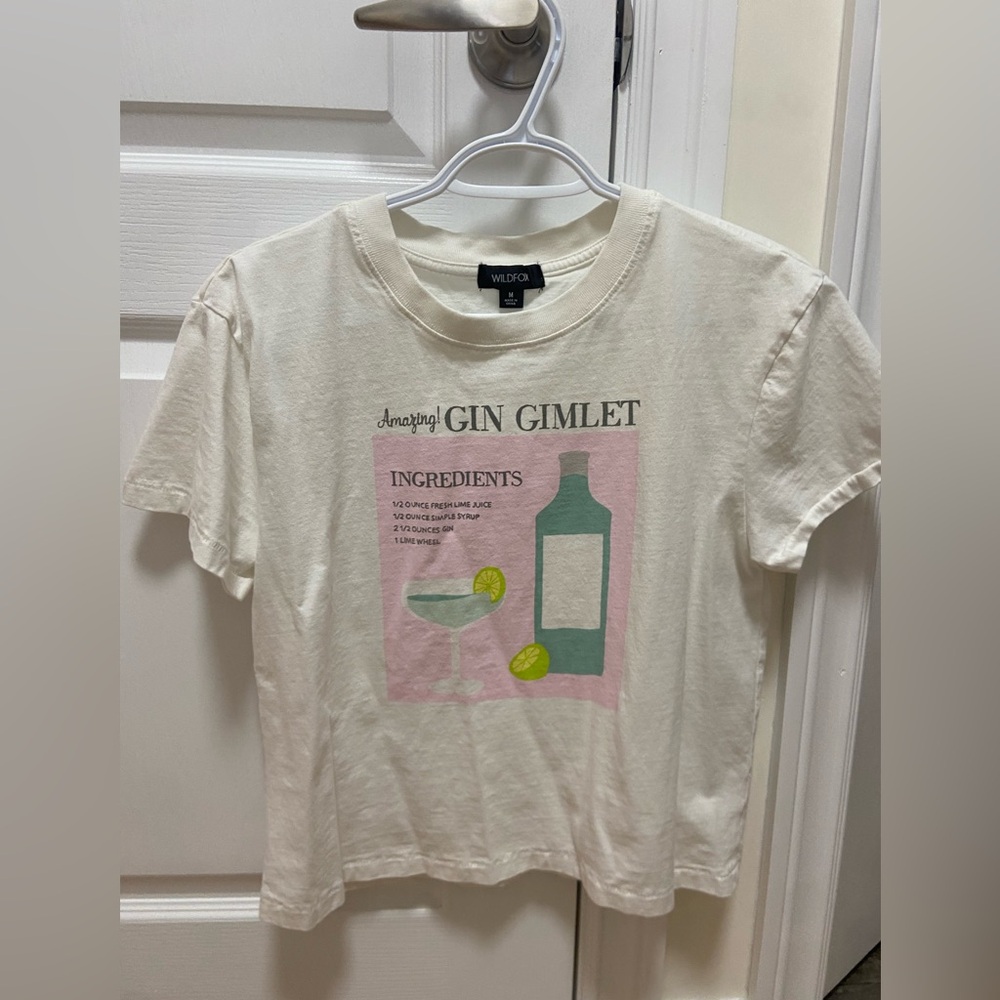 White Fox Gin gimlet shirt